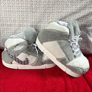 Air Jordan Nike Cozy Gray and White Sneakers Slippers